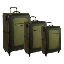 CELLINI Tempo 3 Piece Soft Shell Luggage Set Green