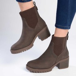 Madison Ella Chunky Ankle Boot - Chocolate - 9