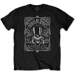 Guns N Roses Bourbon Label Mens Black T-Shirt Large