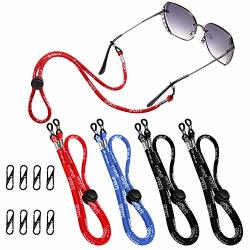 12pcs Premium Leather Eyeglass Straps, Anti-slip Eyeglass Chains Lanyard,  Adjustable Eyewear Retainers, Sport Sunglass Retainer Holder Strap For Men  A
