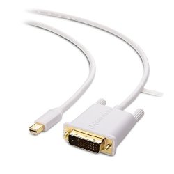 Cable Matters MINI Displayport Thunderbolt 2 Port Compatible To Dvi Cable In White 3 Feet