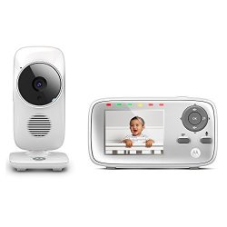 Motorola MBP483 2.4 Ghz Digital Video Baby Monitor With 2.8-INCH Color Screen Digital Zoom Two-way Audio And Room Temperature Display