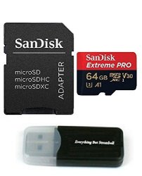 Sandisk 64GB Extreme Pro 4K Memory Card For Samsung Galaxy S9 S9+ S8 S8 Plus Note 8 S7 S7 Edge - UHS-1 V30 Micro