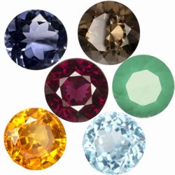Collectors Dream 6 Different Gemstones All 100% Natural 0.240cts In Total
