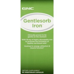 GNC Gentlesorb Iron Daily Supplement 90 Capsules