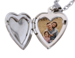 Stainless Steel Heart Locket And Chain