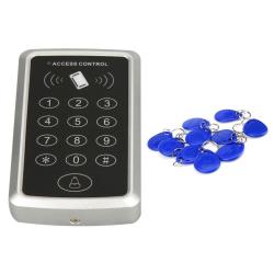 X3 Rfid Single Door Access Control System With Keypad & 10 Id Card Token Keyfobs Support Password & Em Card Reader
