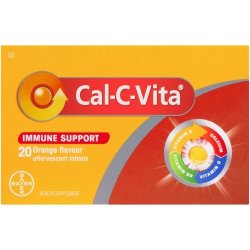 Cal-C-Vita Vitamin C Plus Orange 20 Effervescent Tablets