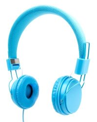 Blue Ultra-stylish Kids Fashion Headphones Compatible With The Acer Chromebook 14 CB3-431 - By Duragadget