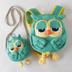 Plush Owl Backpack Children Crossbody Bag Set Kid Boys Cute Cartoon Animal Toy Walking Safety Harnes