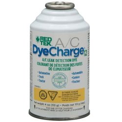 Red Tek DYECHARGE12 A c Leak Finder 4 Ounce Can - Case Of 12