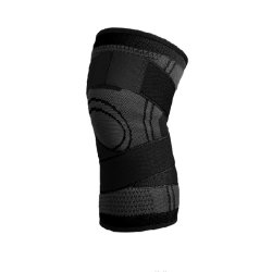 Protective Knee Brace Support For Sports Injury Prevention - Black