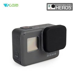 Wocase Camera Lens Cover Silicone Cap Black For Gopro HERO5 Lens Protection Anti-scratch