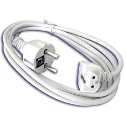 - Extension Wall Cord Eu Plug For Apple Laptops - White