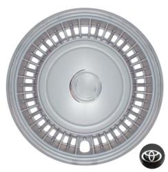14" Wheel Cover Set - Chrome & Sivler - Toyota Badge
