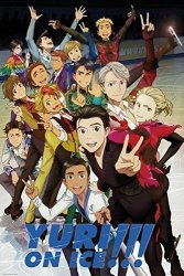 Yuri On Ice - Manga anime Tv Show Poster print The Cast Size: 24 Inches X 36 Inches Black Poster Hanger
