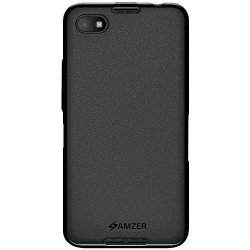 Amzer Pudding Tpu Skin Fit Case Cover For Blackberry Z30 Z 30 - Retail Packaging - Black