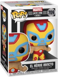 Pop Marvel - Lucha Libre Edition - El H Roe Invicto Iron Man Pop Vinyl Figure