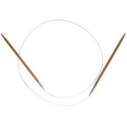 Chiaogoo Circular 32-INCH 81CM Bamboo Dark Patina Knitting Needle Size Us 6 4MM 2032-6