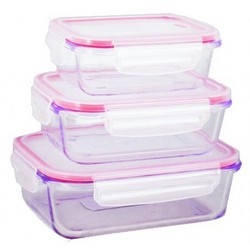 1000ml Rectangle Glass Food Container