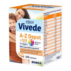 Elkos Vivede A-z Depot Multivitamin 100 Tablets