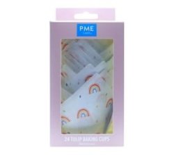 Tulip Muffin Cupcake Wrappers Rainbows PK 24