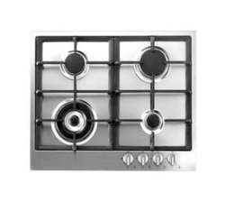 Hob 4 Gas Burner With Wok Cast Iron Stands 60CM