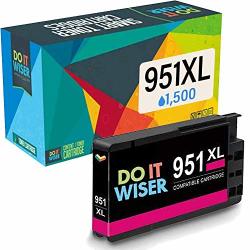 Do It Wiser Compatible Ink Cartridge Replacement For Hp 950XL 951XL 950 951 Hp Officejet Pro 8600 8610 8620 8630 8625 8100 8615 8640 8660 251DW 276DW Magenta