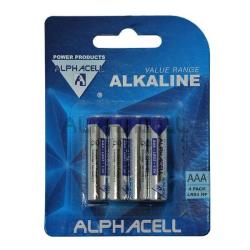 Alphacell Value Battery - Size Aaa 4PC