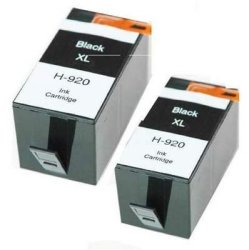 HP Compatible 920XL Black Ink Cartridge Dual Pack
