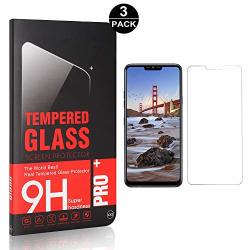 Bear Village LG G7 Thinq Premium Tempered Glass Screen Protector Ultra Clear Bubble Free Screen Protector Film For LG G7 Thinq 3 Pack