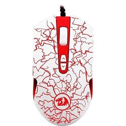 Redragon M701 Lavawolf 3500 Dpi Optical Gaming Mouse For PC 7 Programmable Buttons Omron Micro Switches White