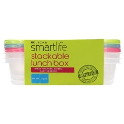 Smartlife Stackable Lunch Box 3 Pack