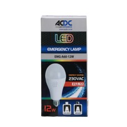 Emergency Lamp 230VAC 12W E27 B22 Cool White LED A60