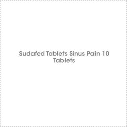 Sudafed Tablets Sinus Pain 10 Tablets