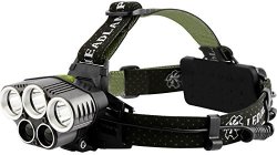 Gpct Rechargeable Super Bright 2750 Lm Cree LED Headlamp Headlight. 6 Modes Durable Charges Via USB Port- Reading Camping Hunting Fishing Hiking Jogging Walking Running Biking Emergency