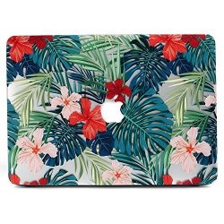 Macbook Pro 13 Retina Case L2W Matte Print Tropical Palm Leaves Pattern Coated PC Protective Cover For Macbook Pro 13 Inch With Retina Display