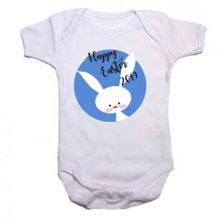 Qtees Africa Happy Easter 2019 Boy Baby Grow