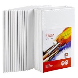 Canvas Panels 12 Pack - 5"X7" Super Value Pack Artist Canvas Panel Boards For Painting