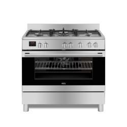 Aeg 90CM Stainless Steel Gas Electric Cooker - 10369MN-MN