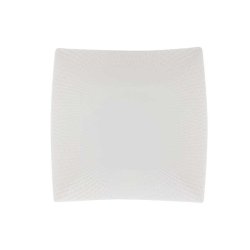 Basics Maxwell & Williams White Diamonds Square Dinner Plate 26CM