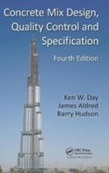 Concrete Mix Design Quality Control And Specification Hardcover 4TH New Edition