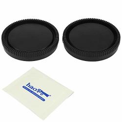 Haoge Camera Body Cap And Rear Lens Cap Cover Kit For Sony E Nex Mount Camera Lens Such As A5100 A6000 A6100 A6400 A6500
