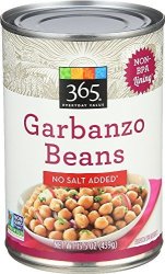 365 Everyday Value Garbanzo Beans No Salt Added 15.5 Ounce