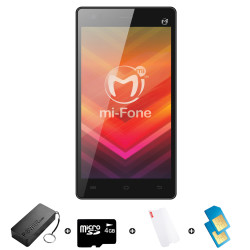 mi-Fone 5 8GB 3G Bundle includes Airtime + 1.2GB Starter Pack + Accessories - R1000 Airtime @ R50 Per Month X 20