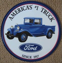 Ford. Americas No 1 Truck Metal Sign MT20