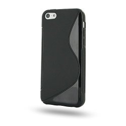 Pdair Black Soft Plastic Case For Apple Iphone 5C