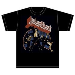 Judas Priest Unleashed V2 Mens Black T-Shirt Large