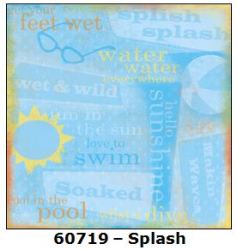 12x12" Splash Collage Pattern Paper