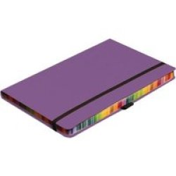 A5 Journal With Coloured Edges 192 Pages Purple